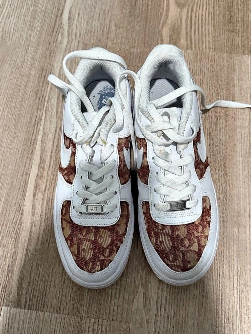 One Twelves Red Ruby Dior Nike Air Force 1 Women's Sneakers